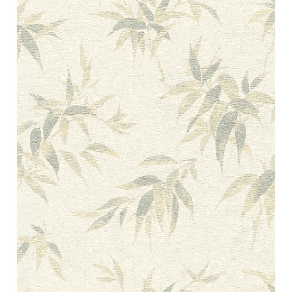 Minori White Leaves Wallpaper - York Wallcoverings - 4035-409741 - York Wallcoverings Wallpaper