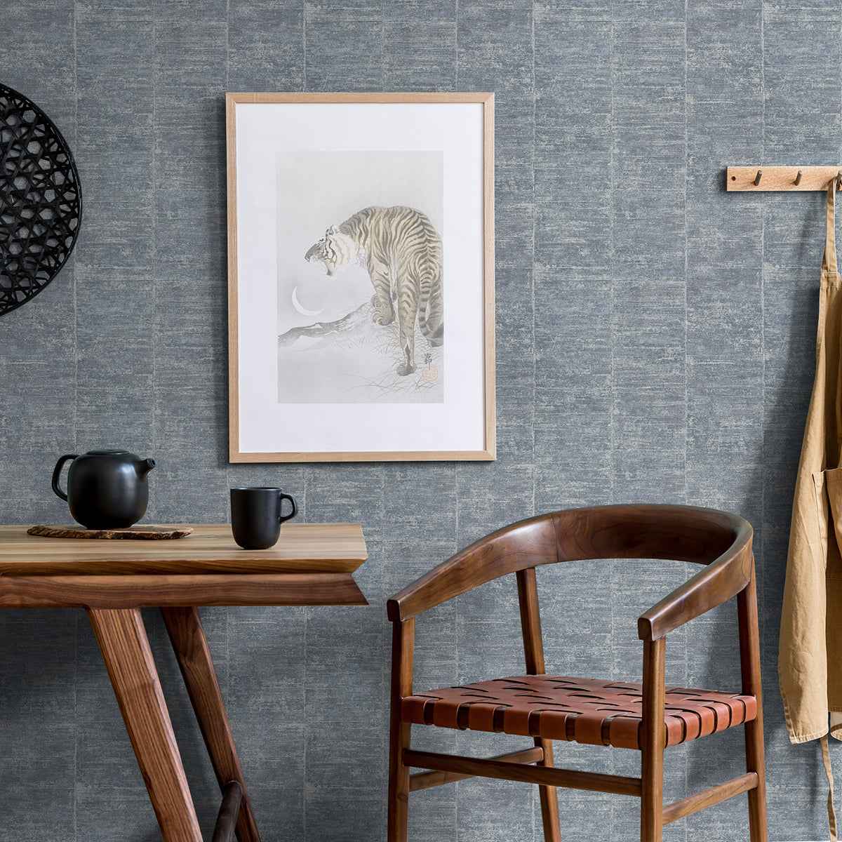 Aiko Denim Stripe Wallpaper - York Wallcoverings - 4035-617634 - York Wallcoverings Wallpaper