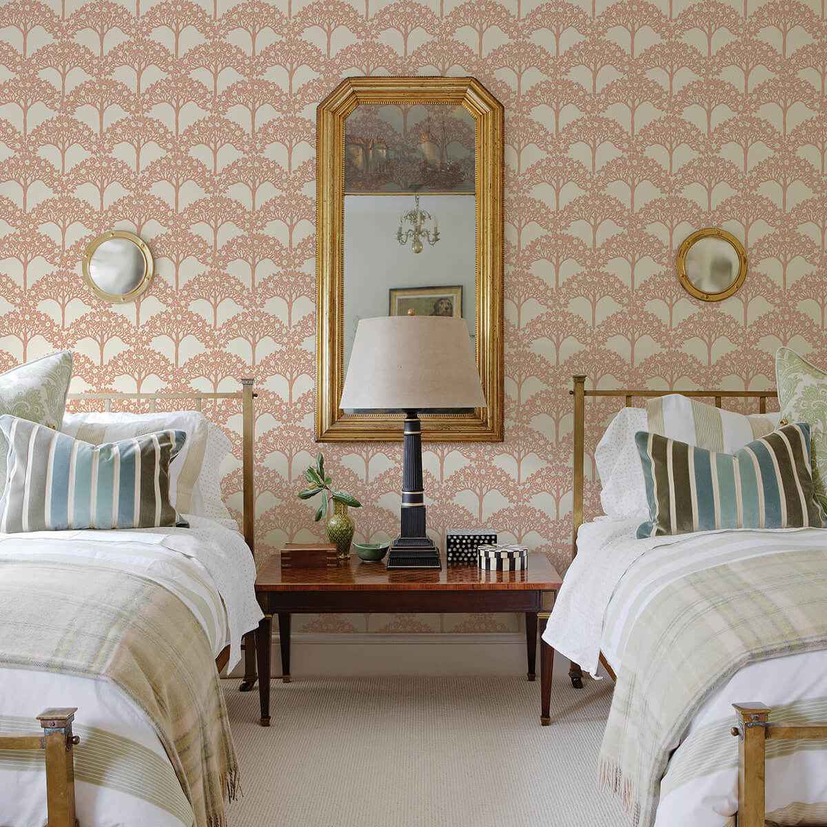 dawson-rust-magnolia-tree-wallpaper-york-wallcoverings-2970-26112 - York Wallcoverings Wallpaper