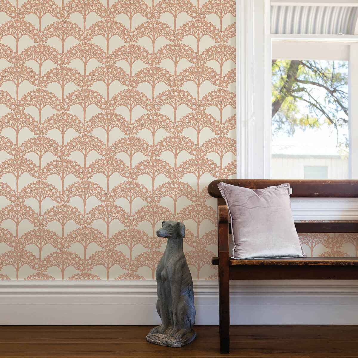 dawson-rust-magnolia-tree-wallpaper-york-wallcoverings-2970-26112 - York Wallcoverings Wallpaper