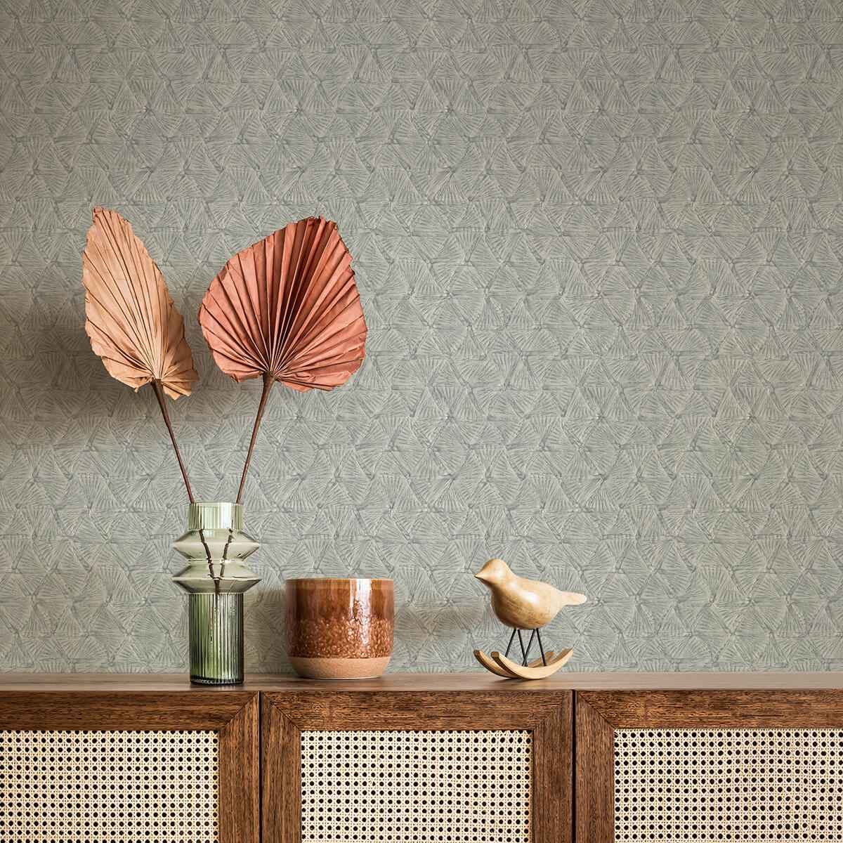 wright-slate-textured-triangle-wallpaper-york-wallcoverings-2970-26116 - York Wallcoverings Wallpaper