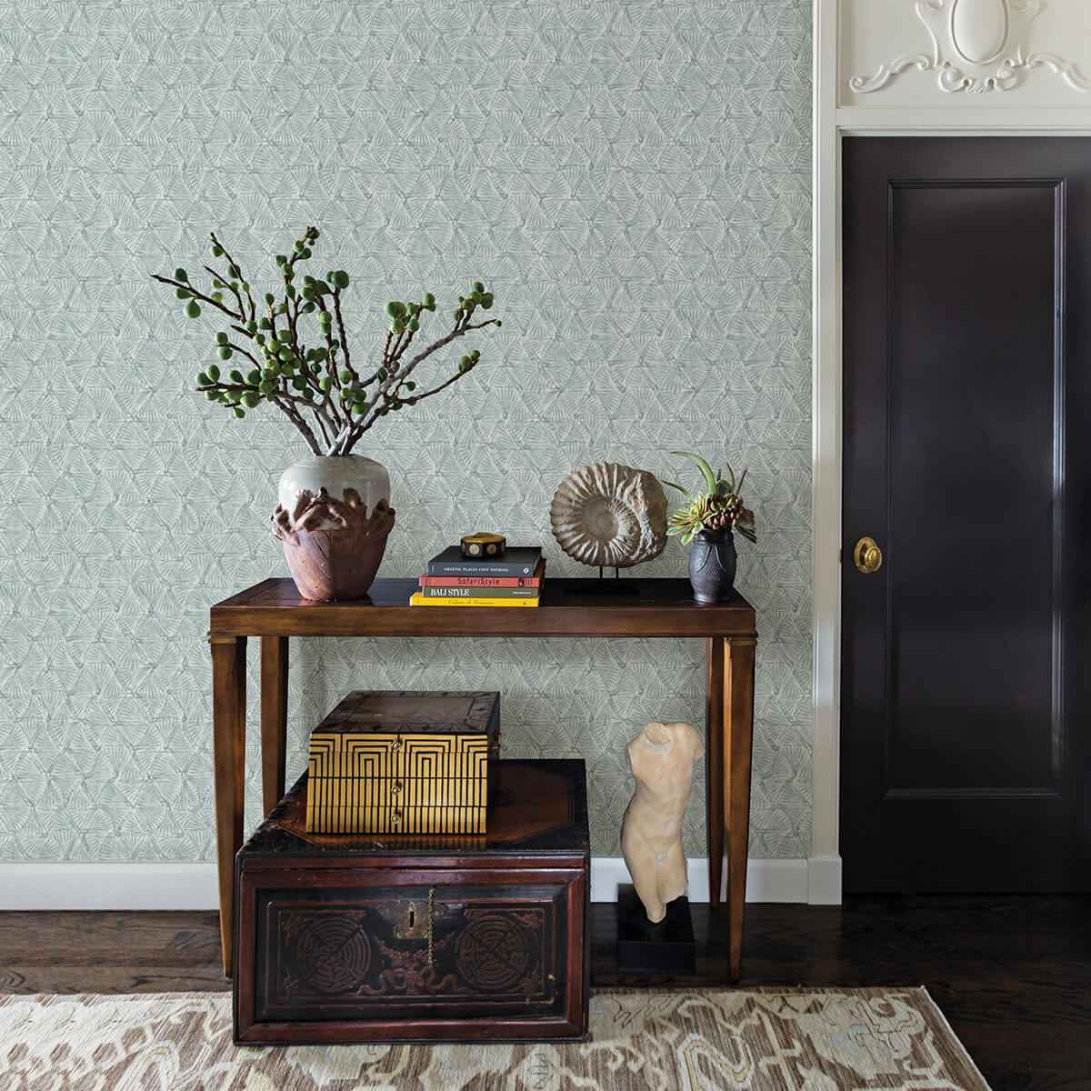 wright-slate-textured-triangle-wallpaper-york-wallcoverings-2970-26116 - York Wallcoverings Wallpaper