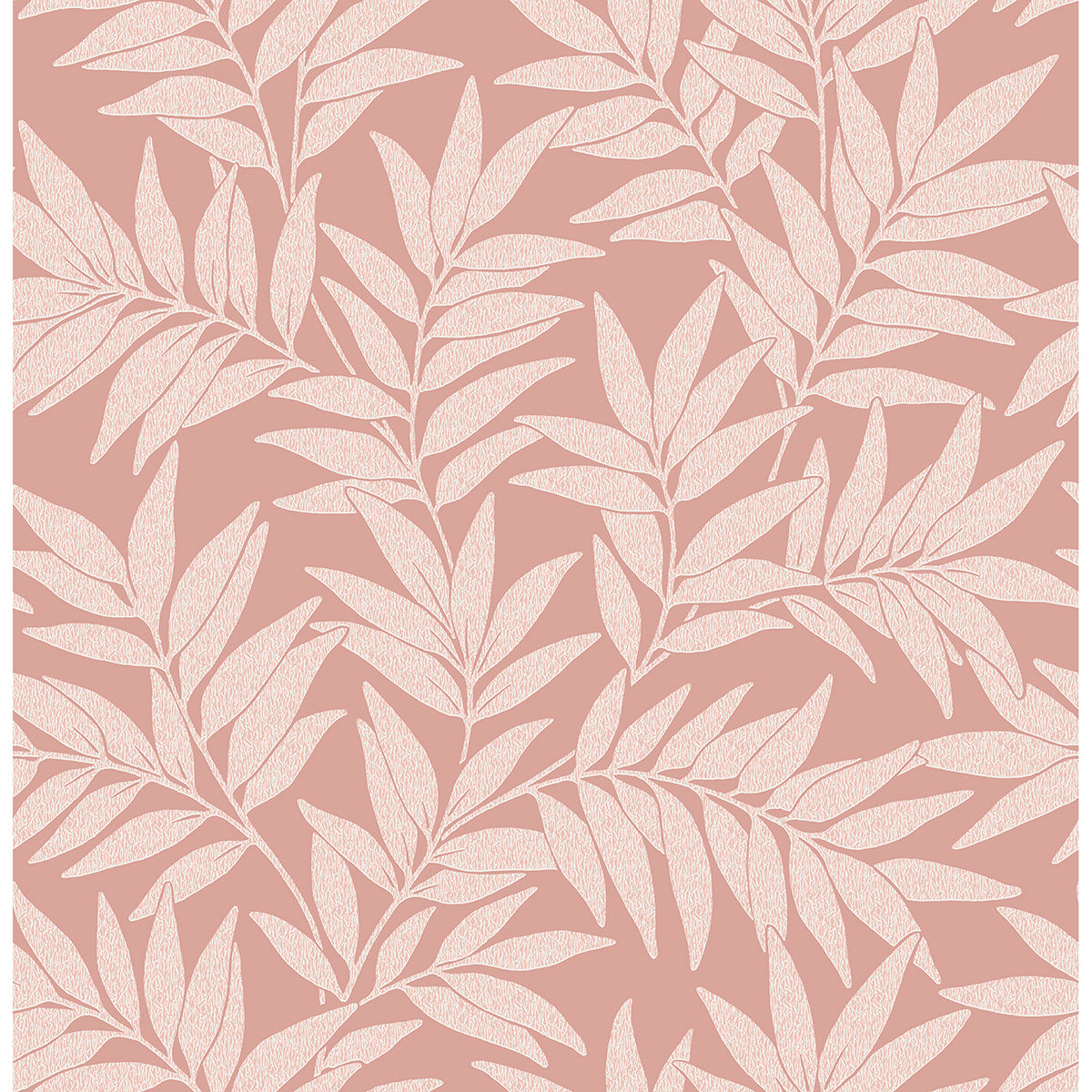 morris-pink-leaf-wallpaper-york-wallcoverings-2970-26121 - York Wallcoverings Wallpaper