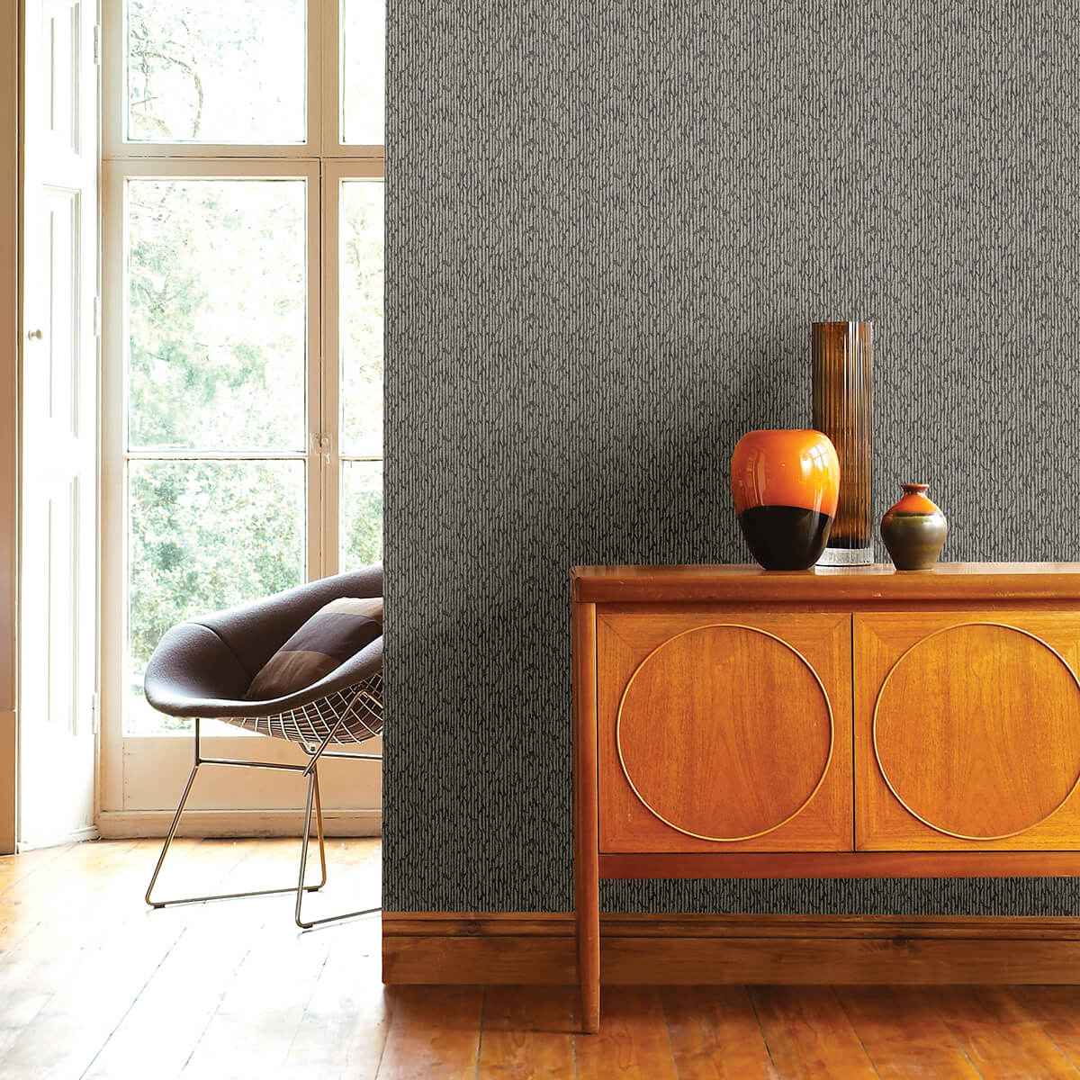 Mackintosh Charcoal Textural Wallpaper - York Wallcoverings - 2970-26126 - York Wallcoverings Wallpaper