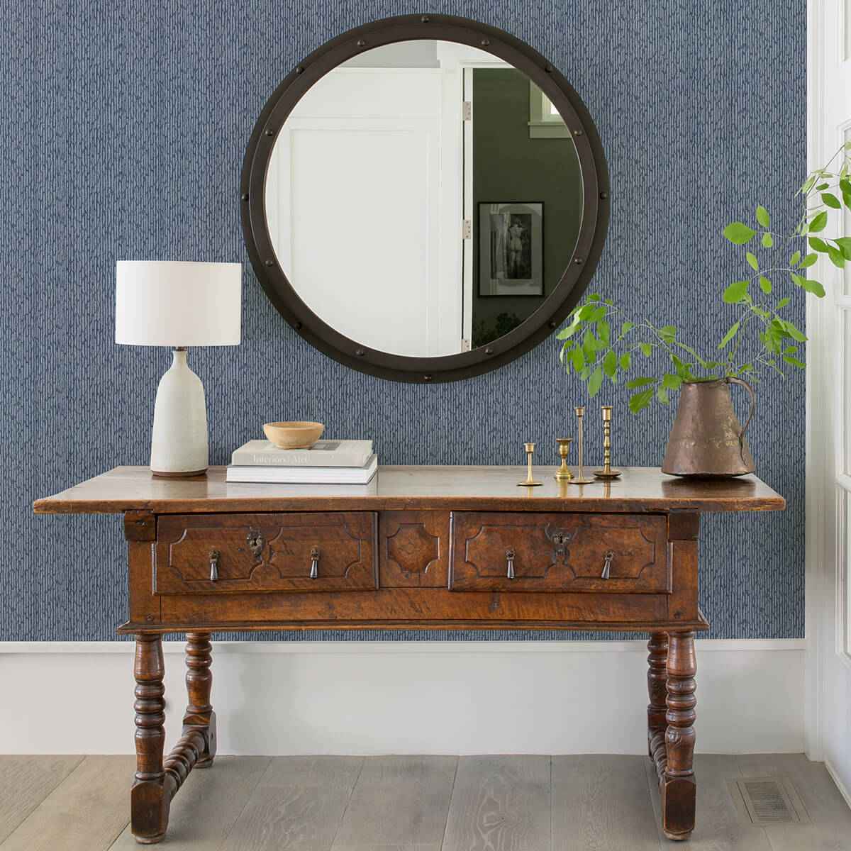 mackintosh-indigo-textural-wallpaper-york-wallcoverings-2970-26127 - York Wallcoverings Wallpaper
