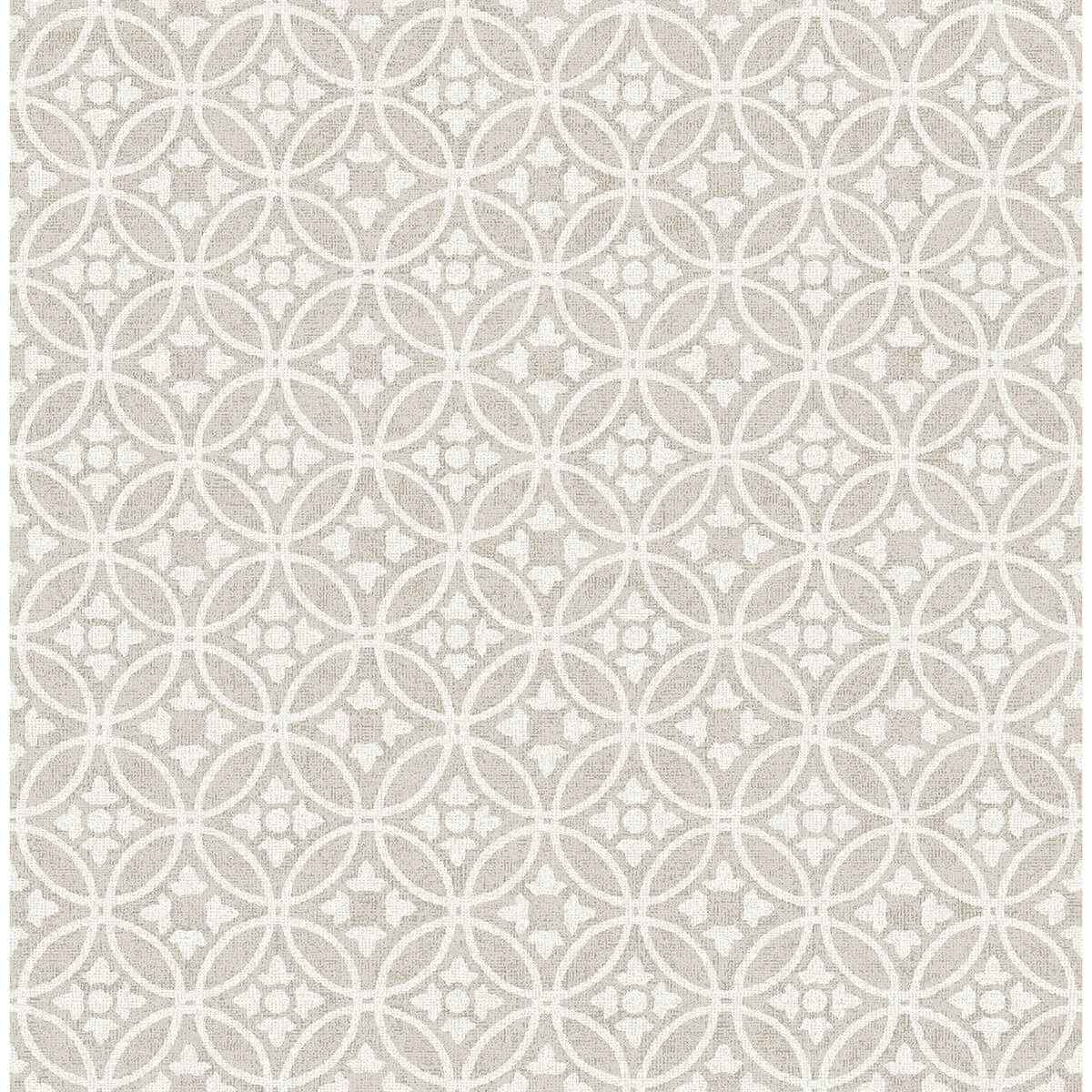 Larsson Grey Ogee Wallpaper - York Wallcoverings - 2970-26135