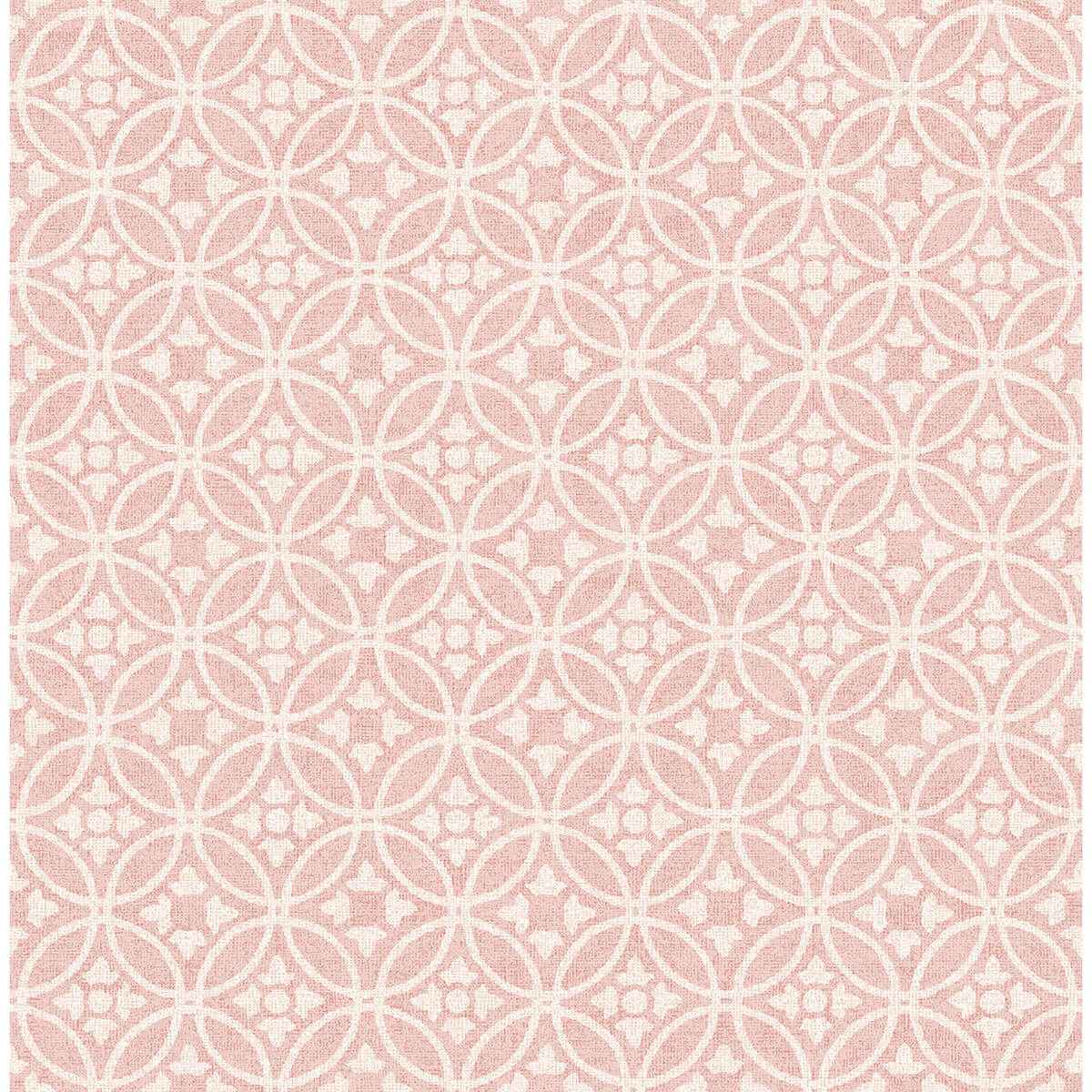 larsson-pink-ogee-wallpaper-york-wallcoverings-2970-26138 - York Wallcoverings Wallpaper
