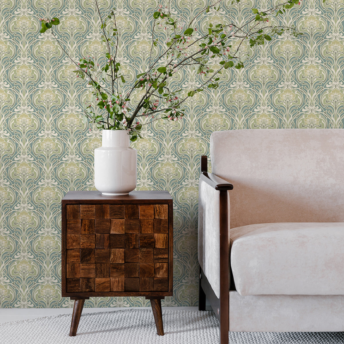 mucha-teal-botanical-ogee-wallpaper-york-wallcoverings-2970-26151
