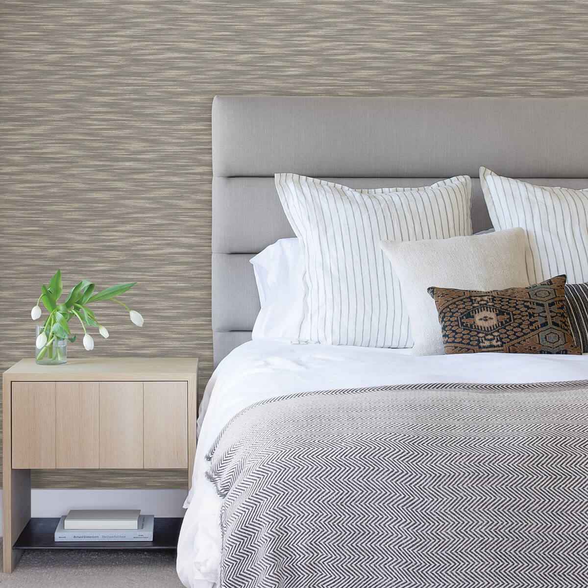 benson-brown-variegated-stripe-wallpaper-york-wallcoverings-2970-26157 - York Wallcoverings Wallpaper