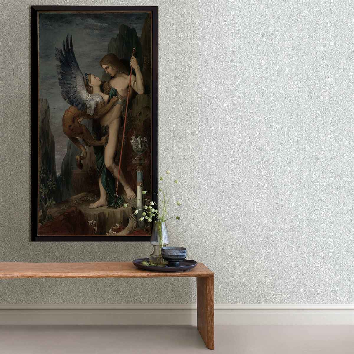ashbee-light-grey-tweed-wallpaper-york-wallcoverings-2970-26160 - York Wallcoverings Wallpaper