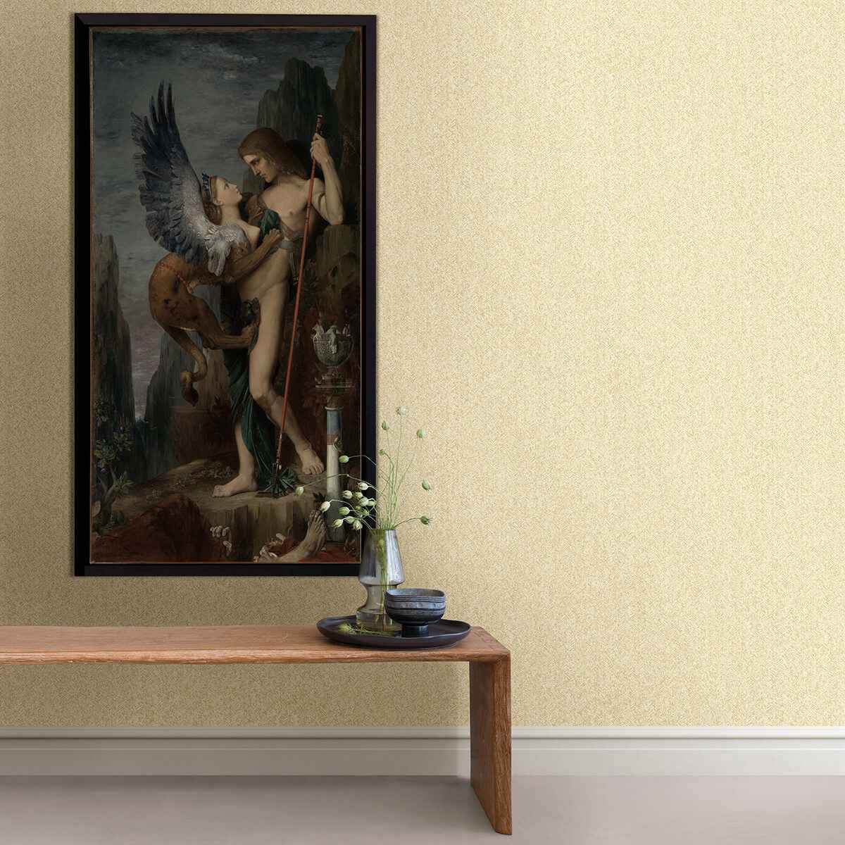 ashbee-yellow-tweed-wallpaper-york-wallcoverings-2970-26162 - York Wallcoverings Wallpaper