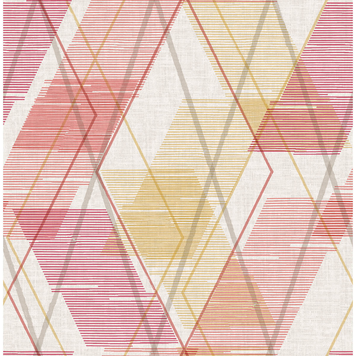 add-a-layer-of-sophistication-to-your-walls-with-this-geometric-peel-and-stick-wallpaper-pink-coral--york-wallcoverings-nus4374 - York Wallcoverings Wallpaper