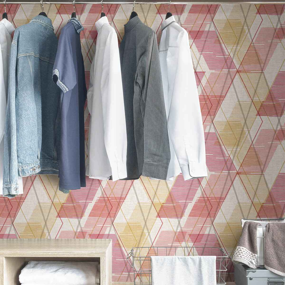 Coral Wallis Peel & Stick Wallpaper - York Wallcoverings - NUS4374 - York Wallcoverings Wallpaper