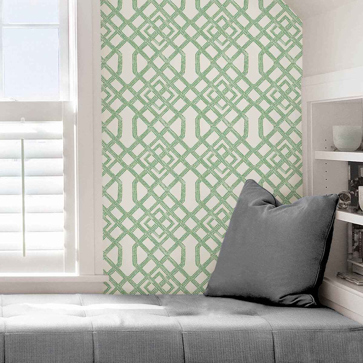 Green Tanner Peel & Stick Wallpaper - York Wallcoverings - NUS4382 - York Wallcoverings Wallpaper