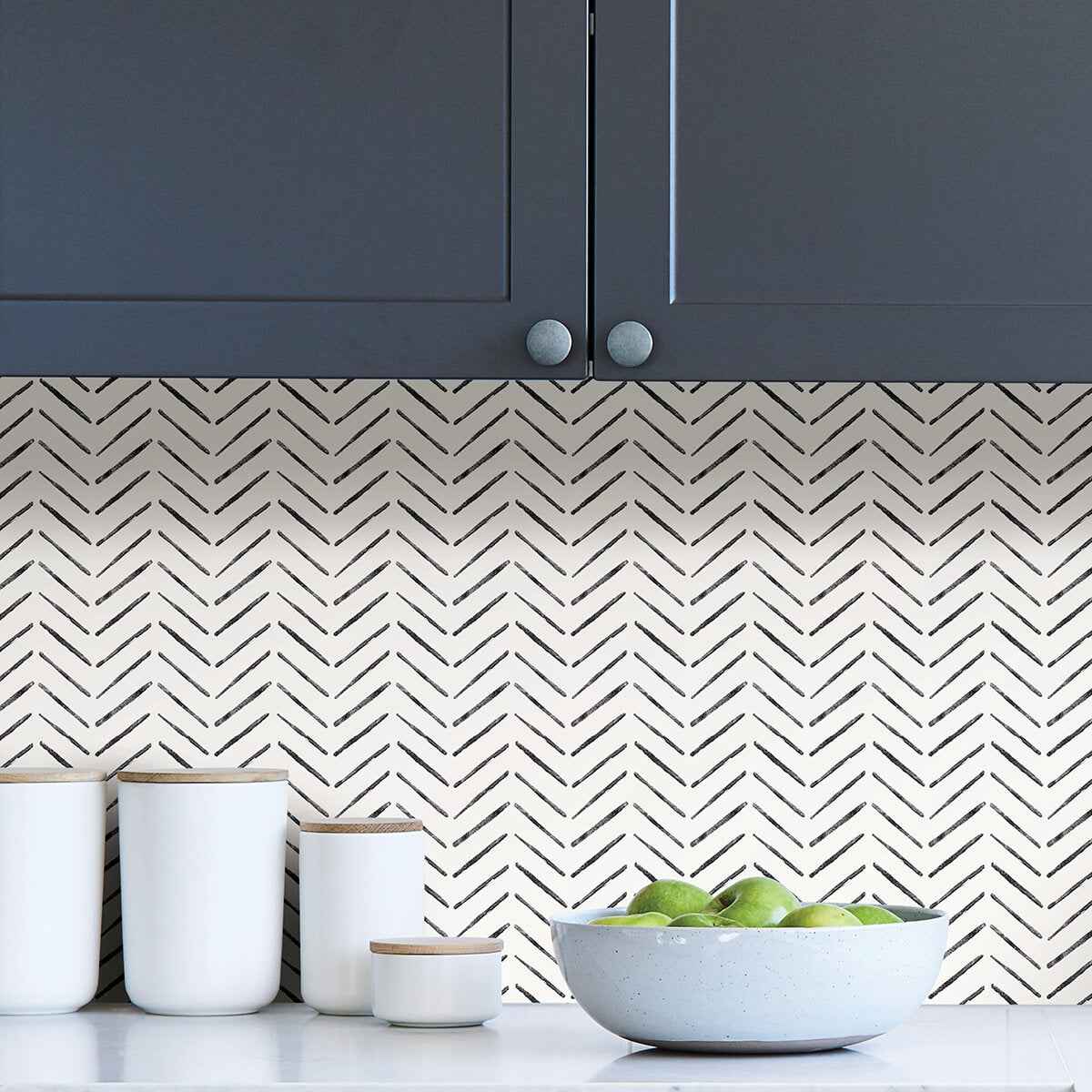 Black Holden Peel & Stick Wallpaper - York Wallcoverings - NUS4387 - York Wallcoverings Wallpaper