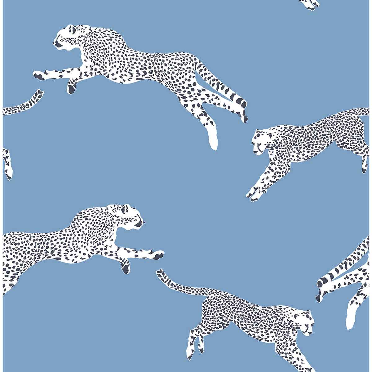 Cloud Nine Leaping Cheetah Peel & Stick - York Wallcoverings - SCS4277