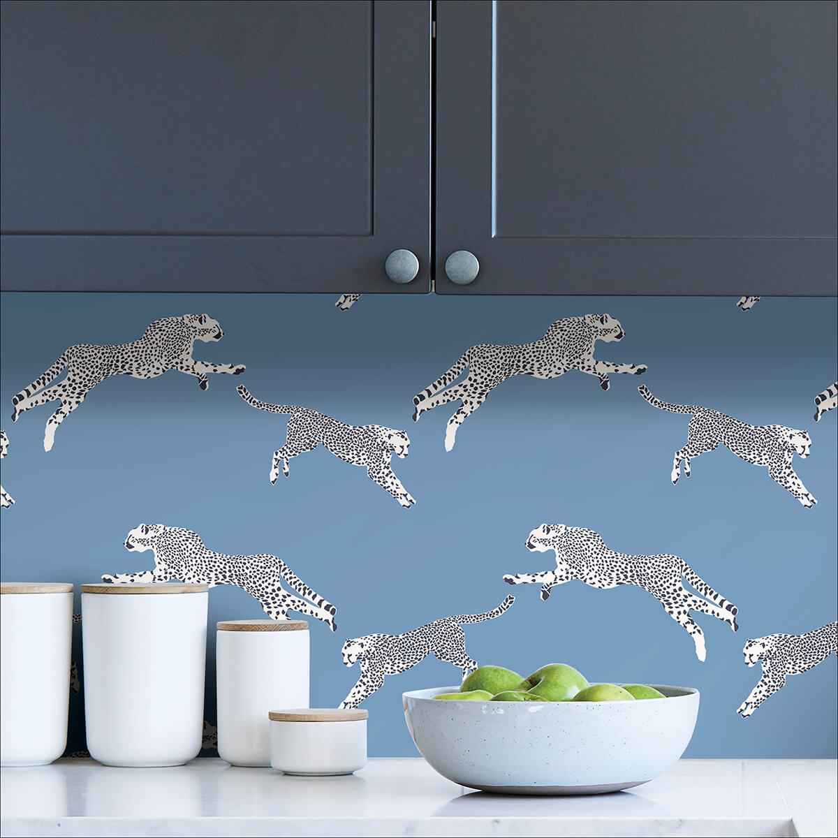 Cloud Nine Leaping Cheetah Peel & Stick - York Wallcoverings - SCS4277 - York Wallcoverings Wallpaper