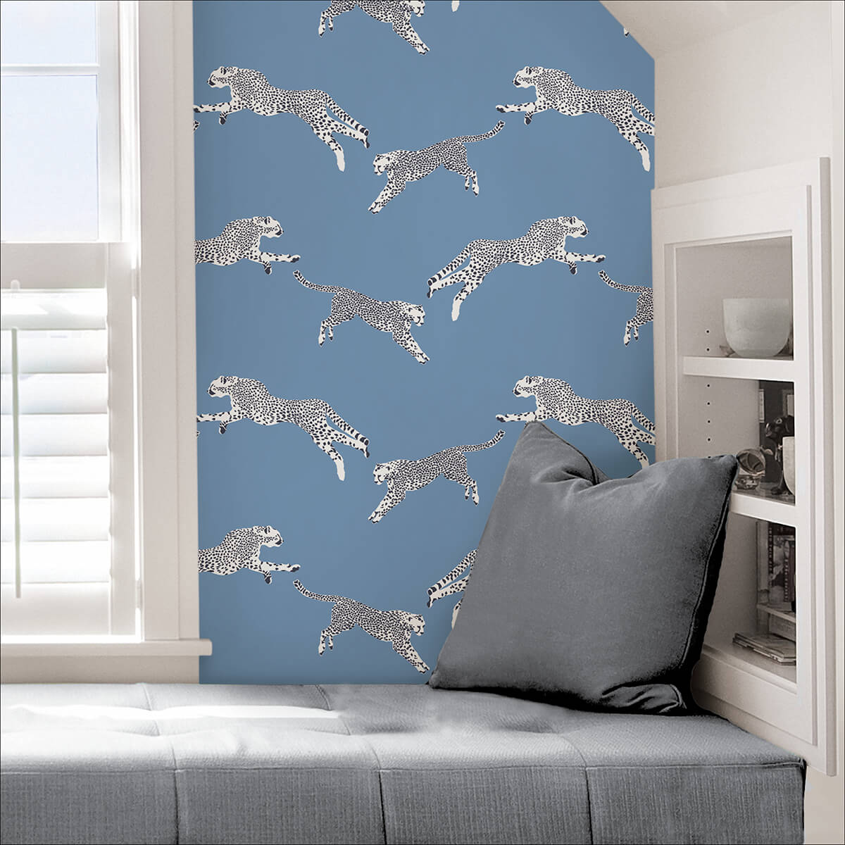 cloud-nine-leaping-cheetah-peel-and-stick-wallpaper-york-wallcoverings-scs4277 - York Wallcoverings Wallpaper
