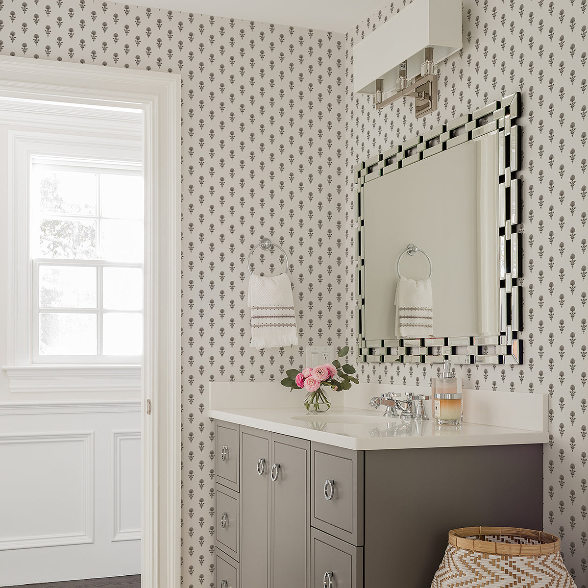 libby-stone-mini-floral-wallpaper-york-wallcoverings-ast4335 - York Wallpaper Wallpaper