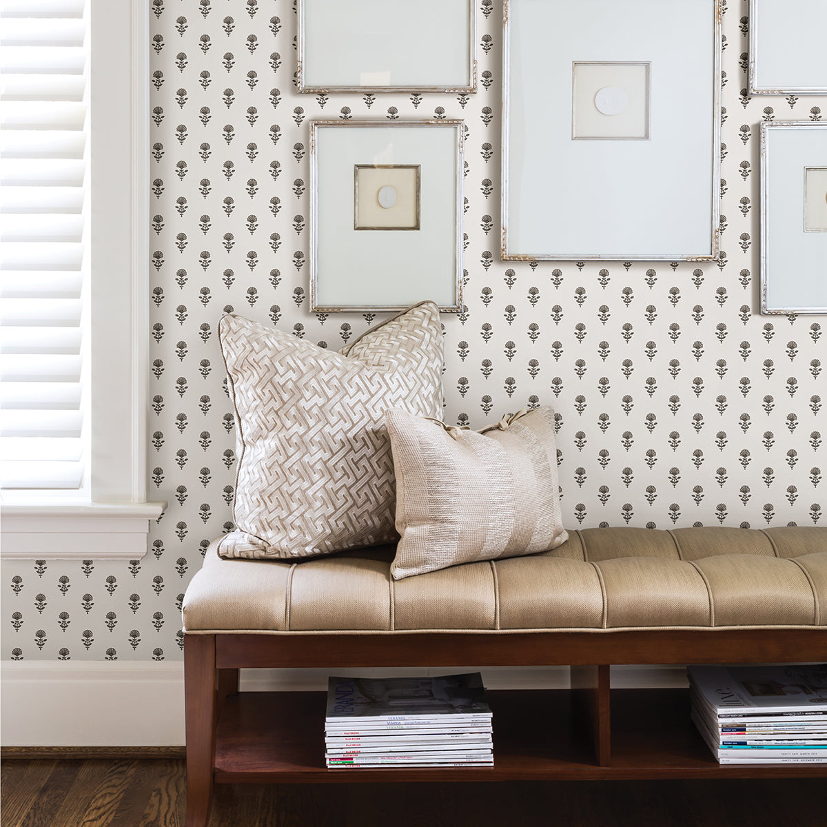 libby-stone-mini-floral-wallpaper-york-wallcoverings-ast4335 - York Wallpaper Wallpaper