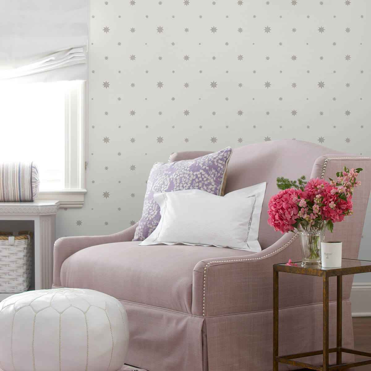 Henry Stone Starburst Wallpaper - York Wallcoverings - AST4350 - York Wallcoverings Wallpaper