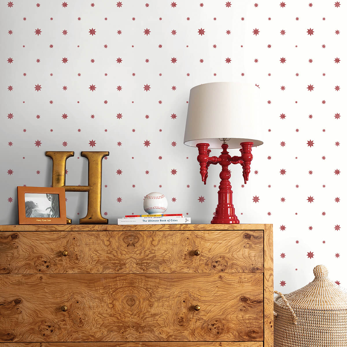 henry-red-starburst-wallpaper-york-wallcoverings-ast4353 - York Wallcoverings Papel pintado