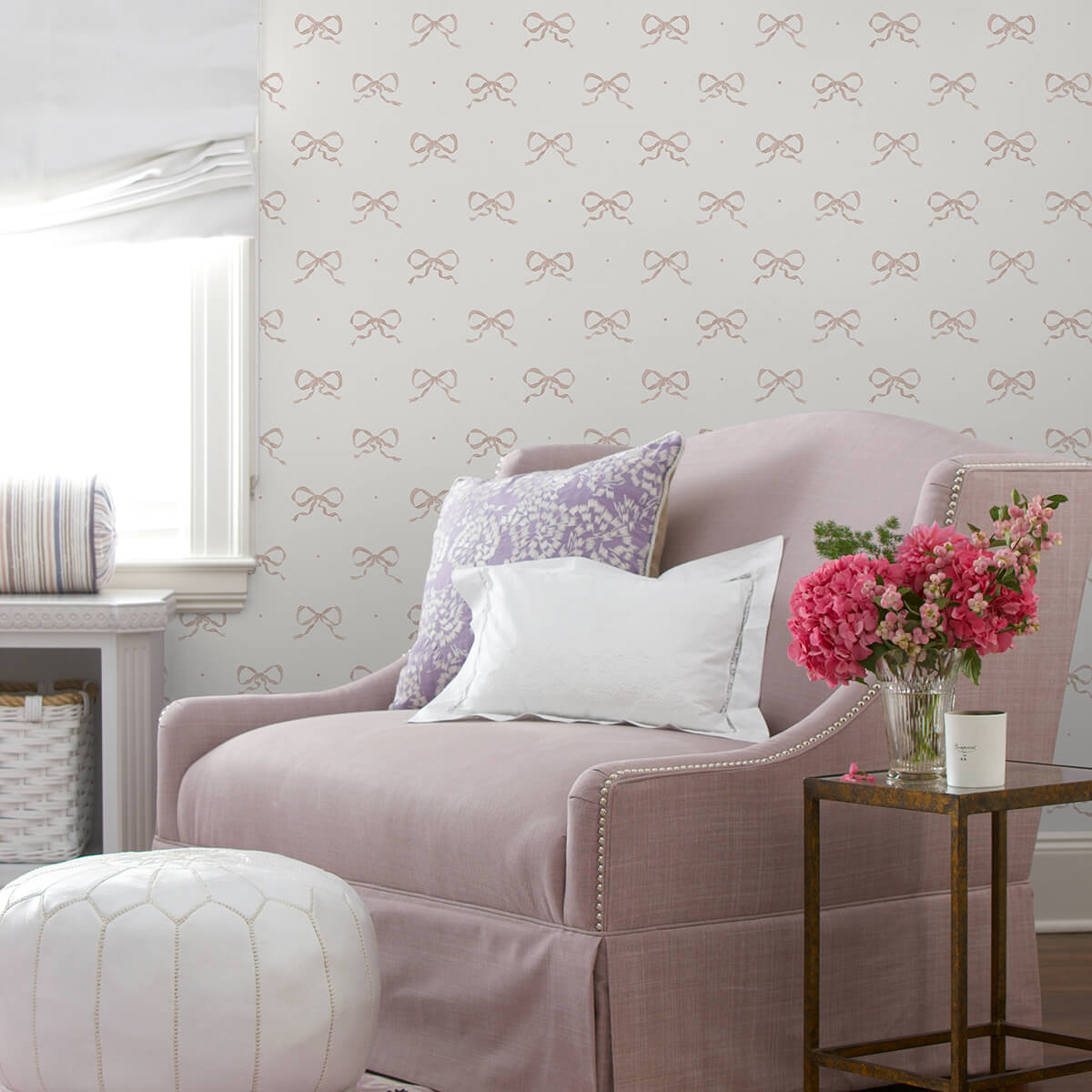 emma-petal-large-bow-wallpaper-york-wallcoverings-ast4354 - York Wallcoverings Papel pintado