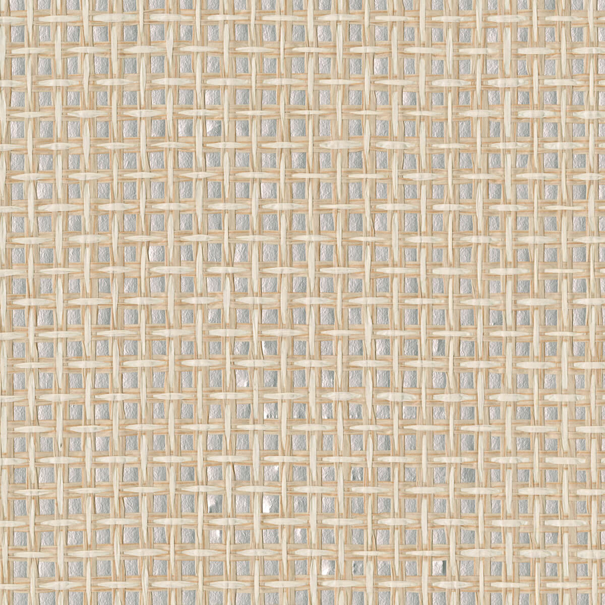 aki-silver-paper-weave-grasscloth-wallpaper-york-wallcoverings-2972-54774 - York Wallcoverings Wallpaper