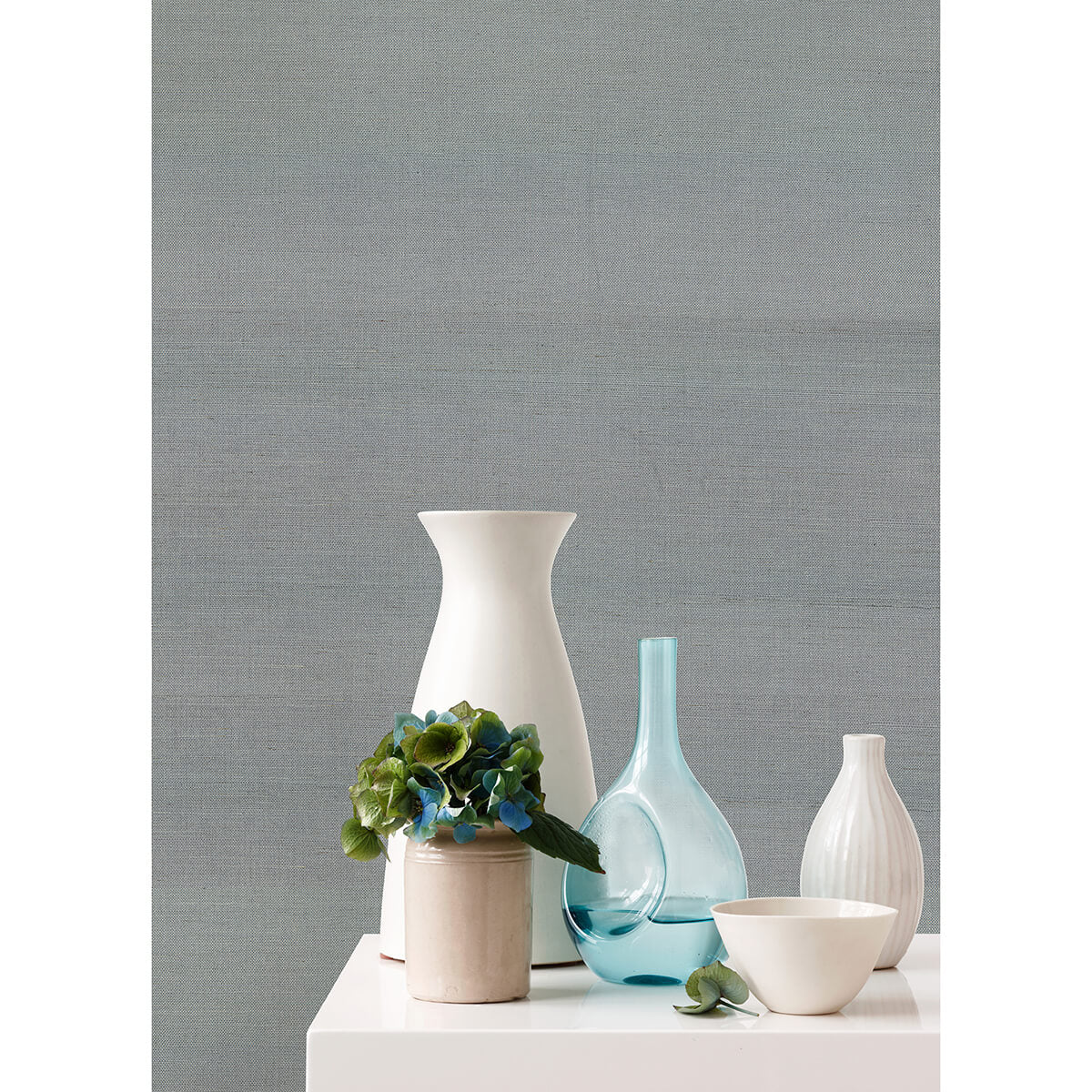 mirador-light-blue-sisal-grasscloth-wallpaper-york-wallcoverings-2972-80013 - York Wallcoverings Papel pintado