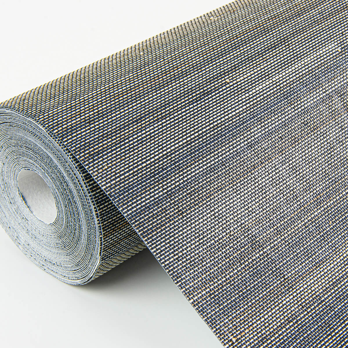 mai-indigo-abaca-grasscloth-wallpaper-york-wallcoverings-2972-86104 - York Wallcoverings Papel pintado