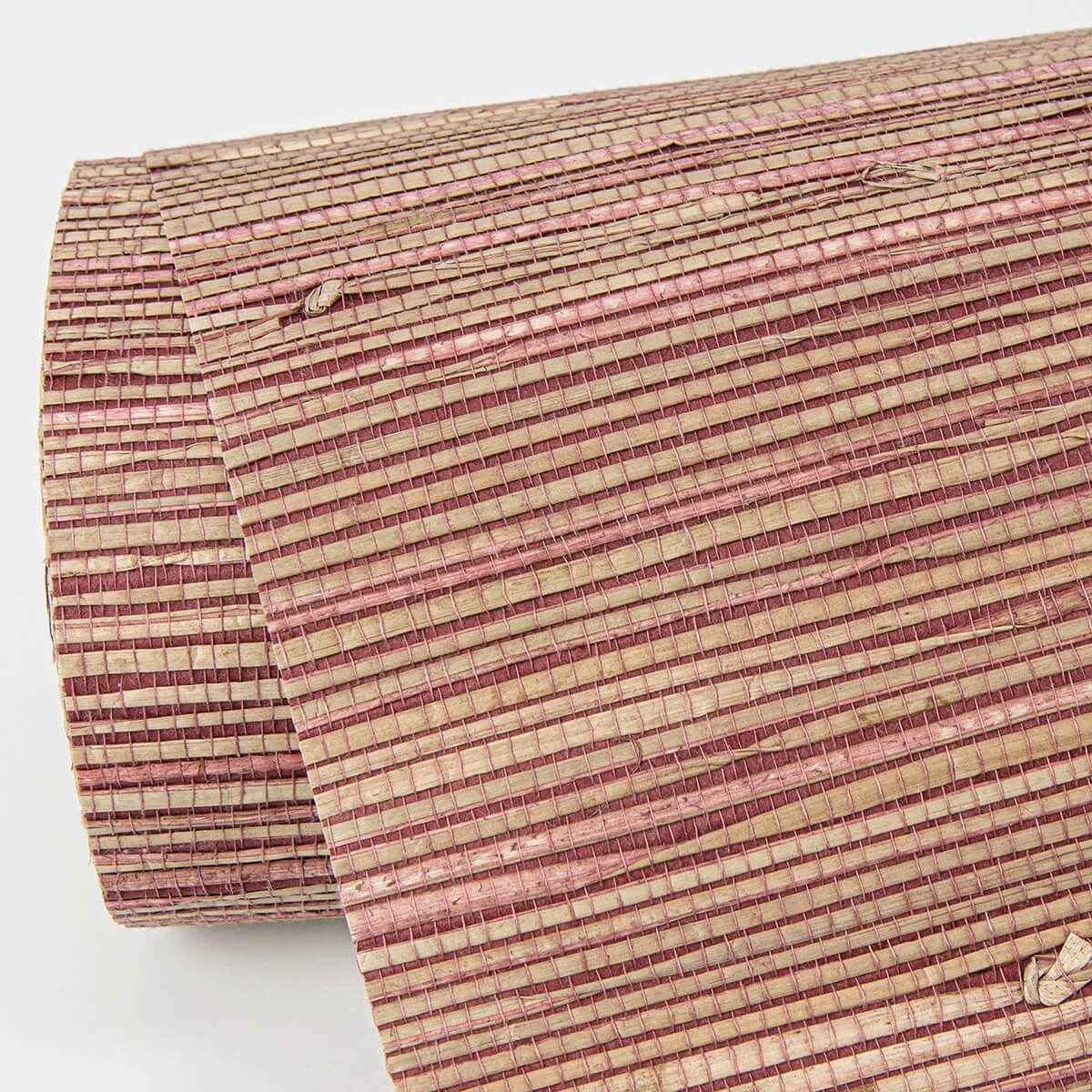 Shuang Raspberry Handmade Grasscloth Wallpaper - York Wallcoverings - 2972-86109 - York Wallcoverings Wallpaper