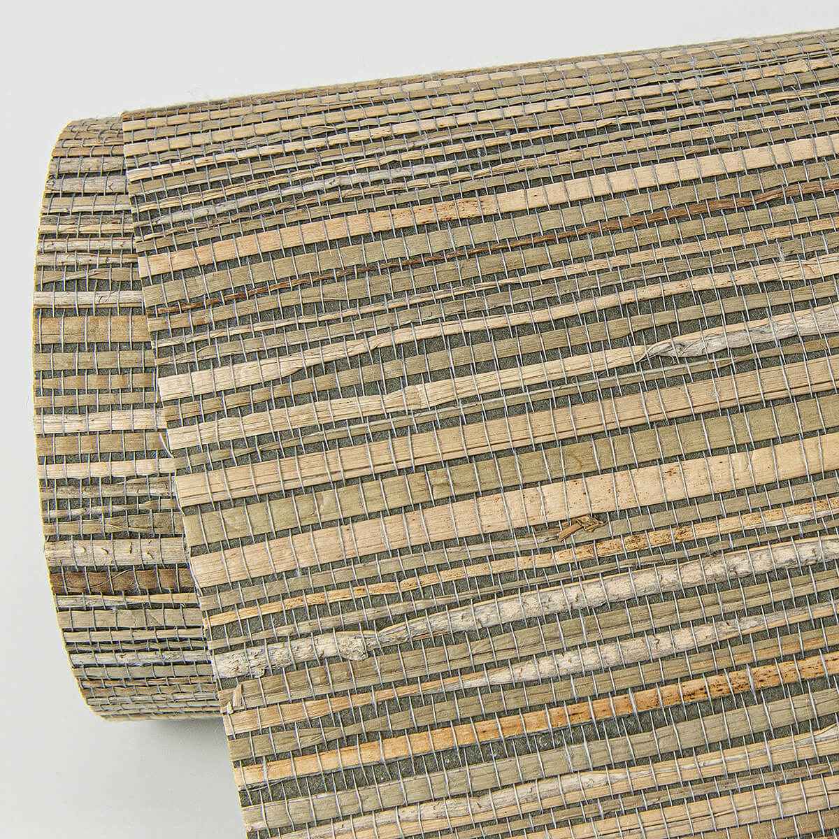Shuang Olive Handmade Grasscloth Wallpaper - York Wallcoverings - 2972-86110 - York Wallcoverings Wallpaper