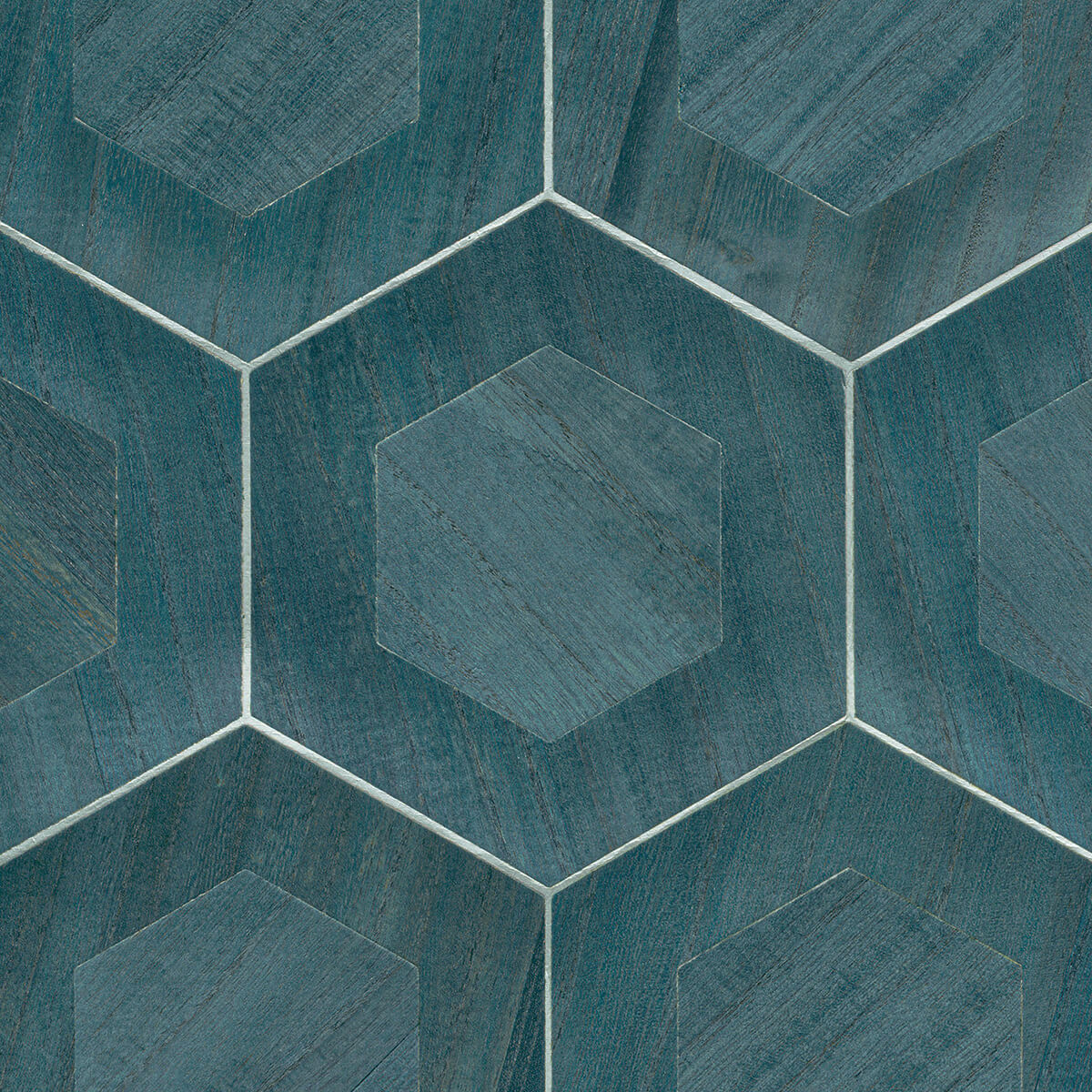 shunan-blue-veneer-inlay-wallpaper-york-wallcoverings-2972-86112 - York Wallcoverings Wallpaper