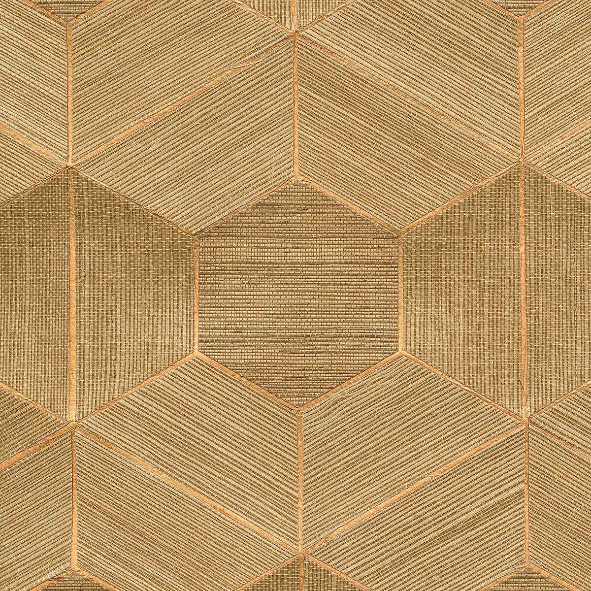 Linzhi Copper Sisal Grasscloth Wallpaper - York Wallcoverings - 2972-86115 - York Wallcoverings Wallpaper