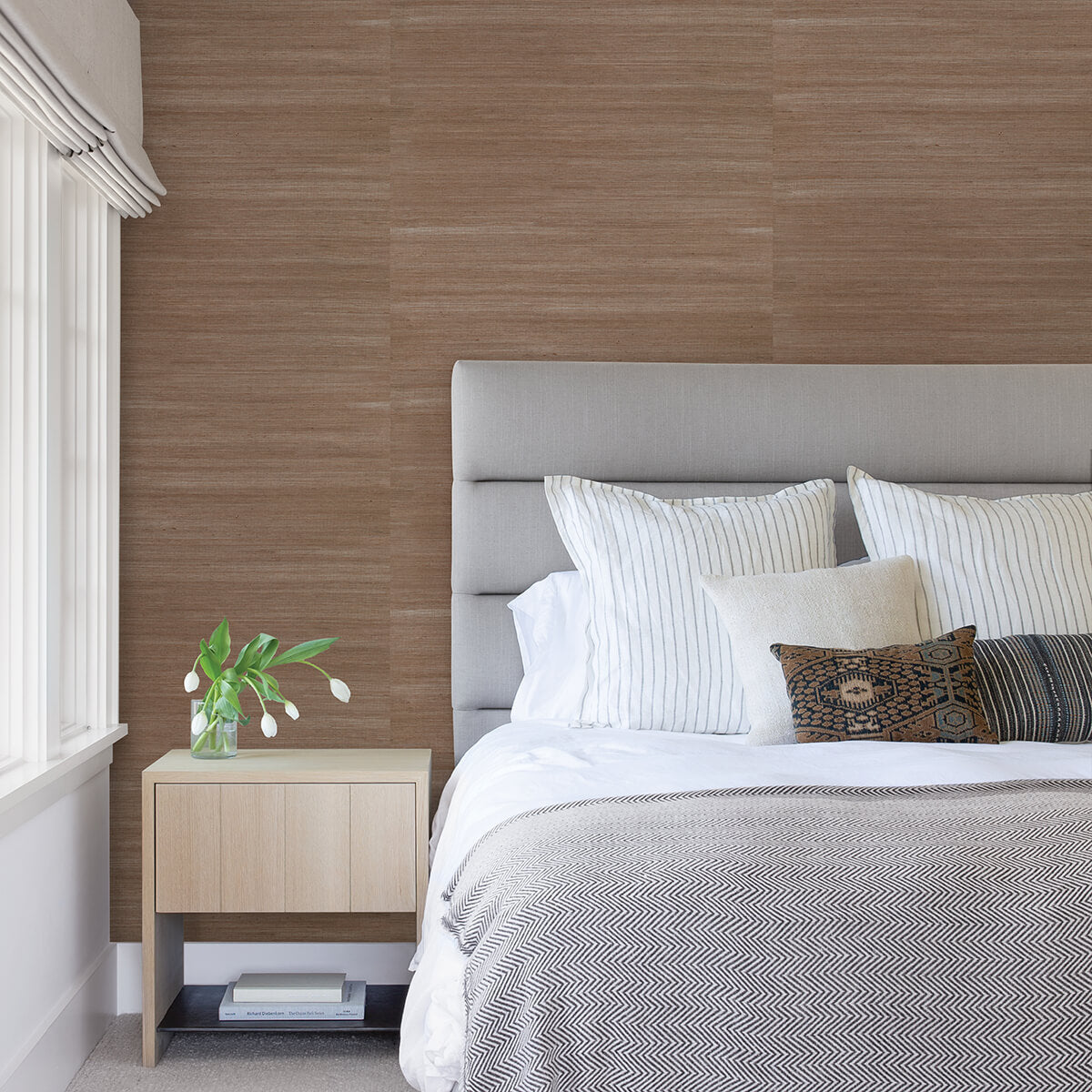caihon-rust-sisal-grasscloth-wallpaper-york-wallcoverings-2972-86117 - York Wallcoverings Wallpaper