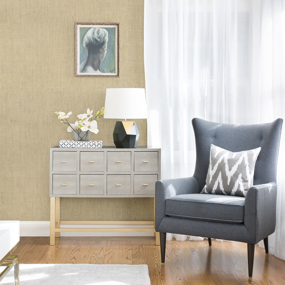 yanyu-wheat-paper-weave-grasscloth-wallpaper-york-wallcoverings-2972-86142 - York Wallcoverings Papel pintado