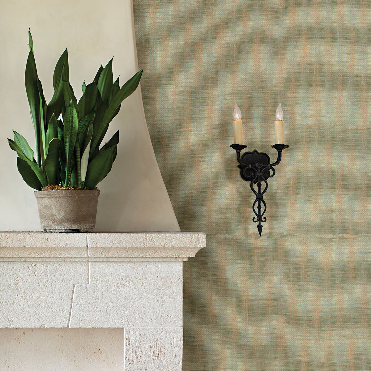 yanyu-sage-paper-weave-grasscloth-wallpaper-york-wallcoverings-2972-86143 - York Wallcoverings Papel pintado