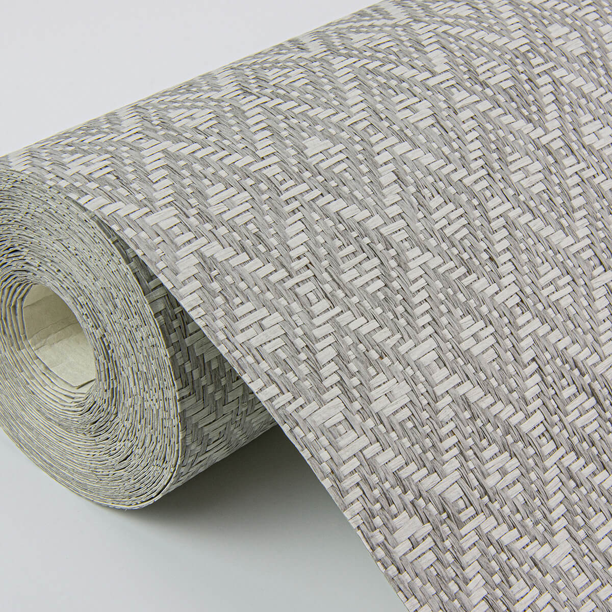 hui-grey-paper-weave-grasscloth-wallpaper-york-wallcoverings-2972-86146 - York Wallcoverings Wallpaper