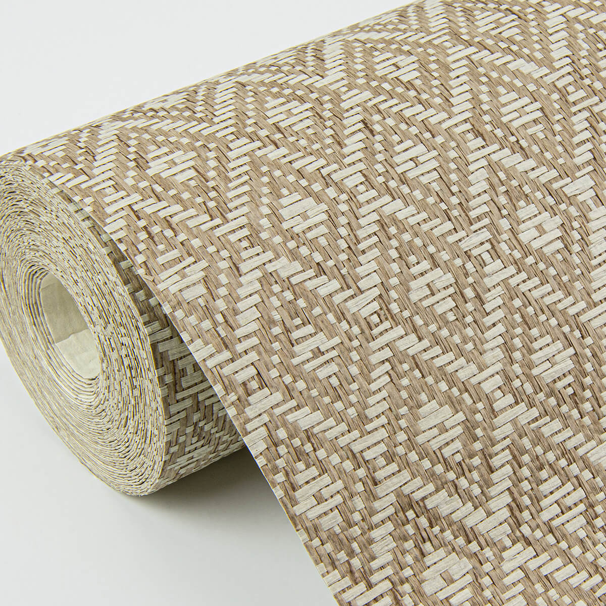 hui-light-brown-paper-weave-grasscloth-wallpaper-york-wallcoverings-2972-86147 - York Wallcoverings Wallpaper