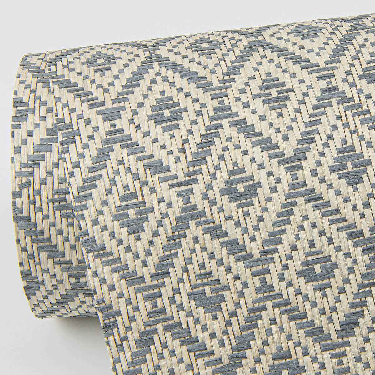 Hui Denim Paper Weave Grasscloth Wallpaper - York Wallcoverings - 2972-86148 - York Wallcoverings Wallpaper