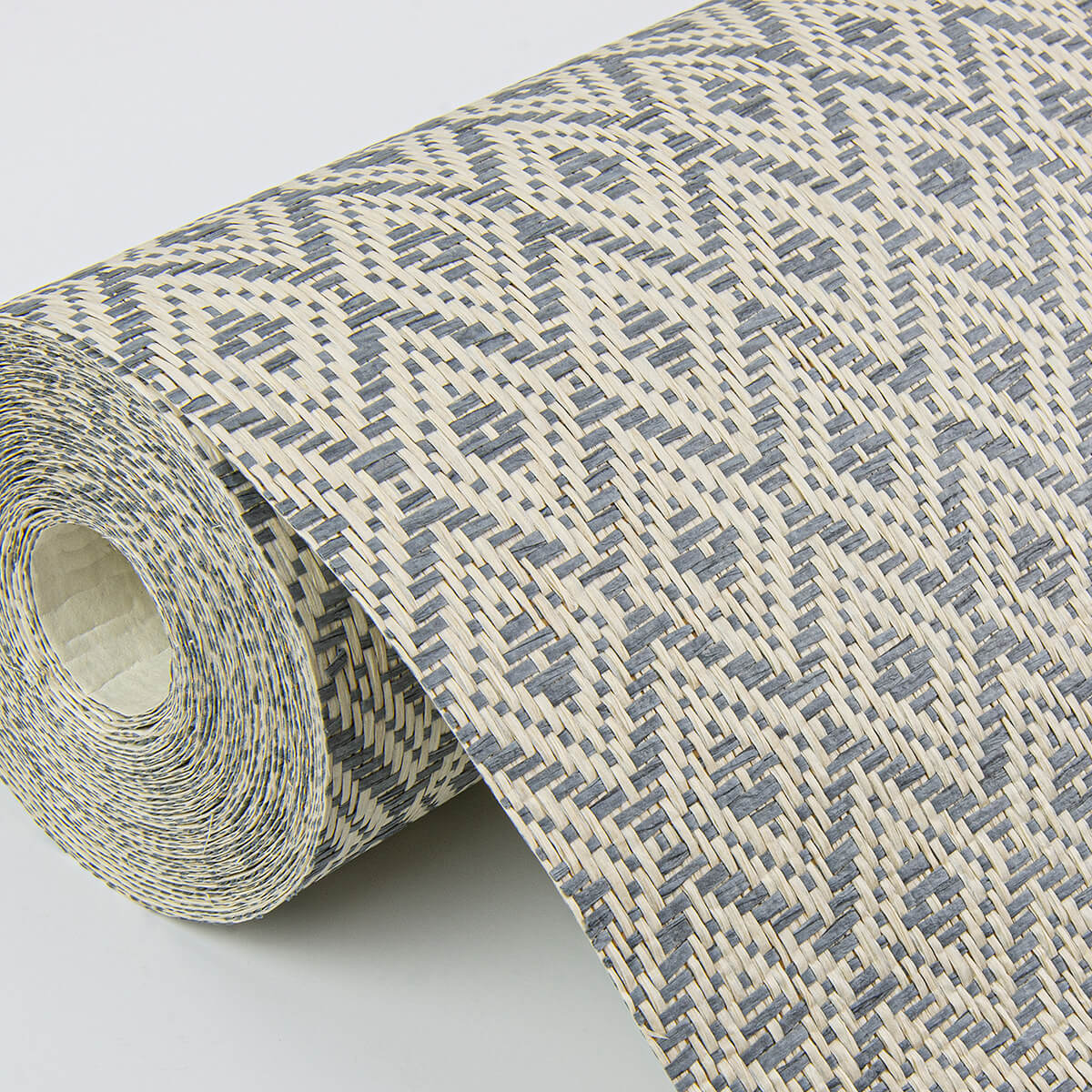 hui-denim-paper-weave-grasscloth-wallpaper-york-wallcoverings-2972-86148 - York Wallcoverings Wallpaper