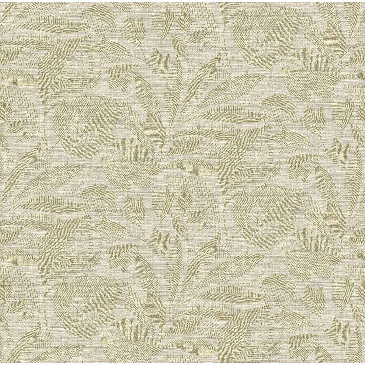 Lei Gold Leaf Wallpaper - York Wallcoverings - 2972-86150