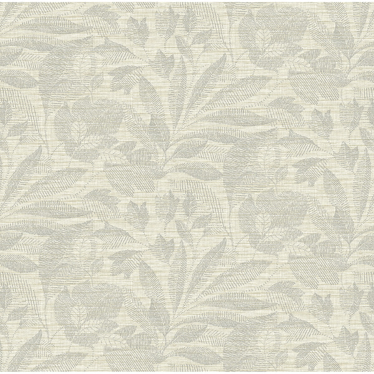 lei-silver-leaf-wallpaper-york-wallcoverings-2972-86152 - York Wallcoverings Wallpaper