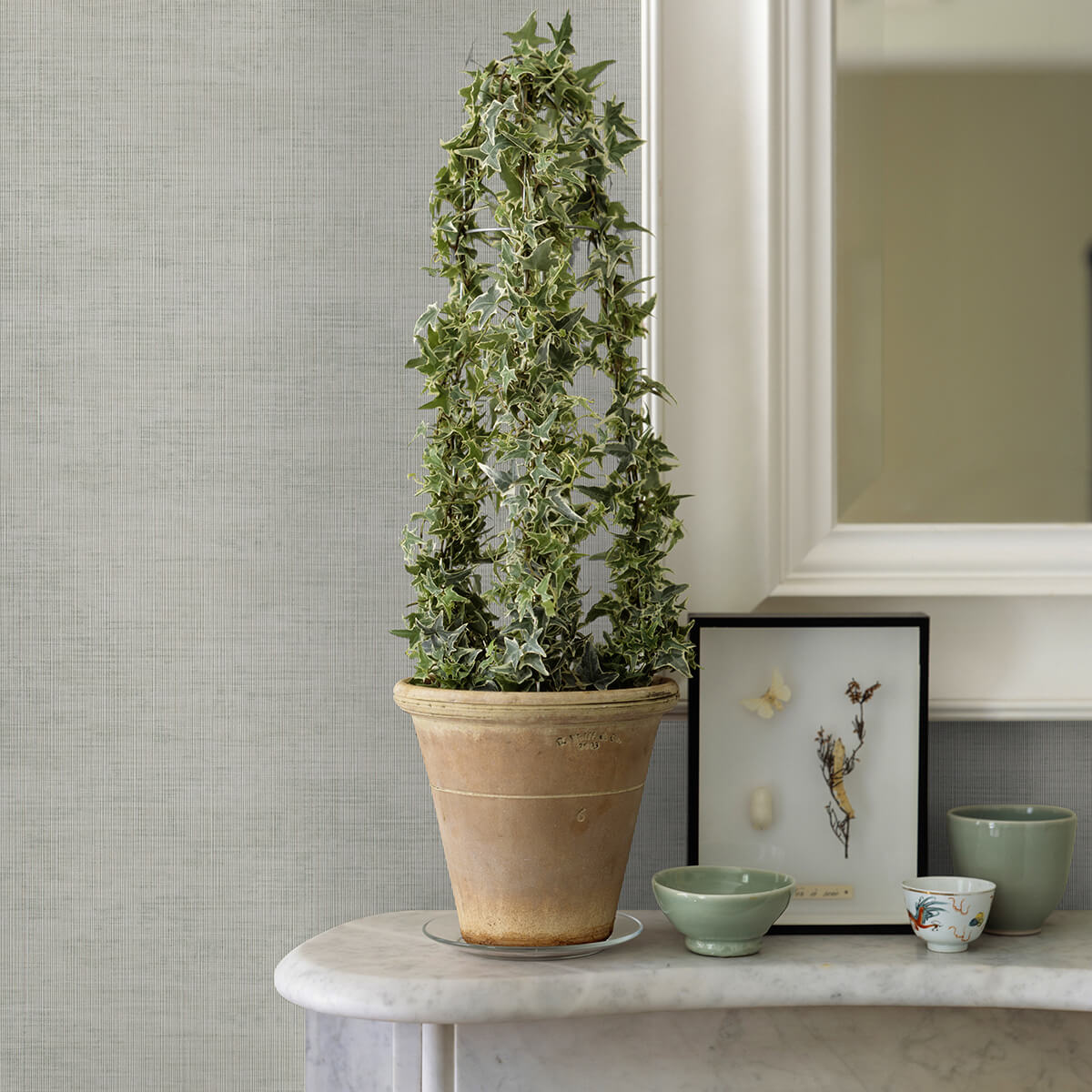 yawen-silver-string-wallpaper-york-wallcoverings-2972-86171 - York Wallcoverings Papel pintado