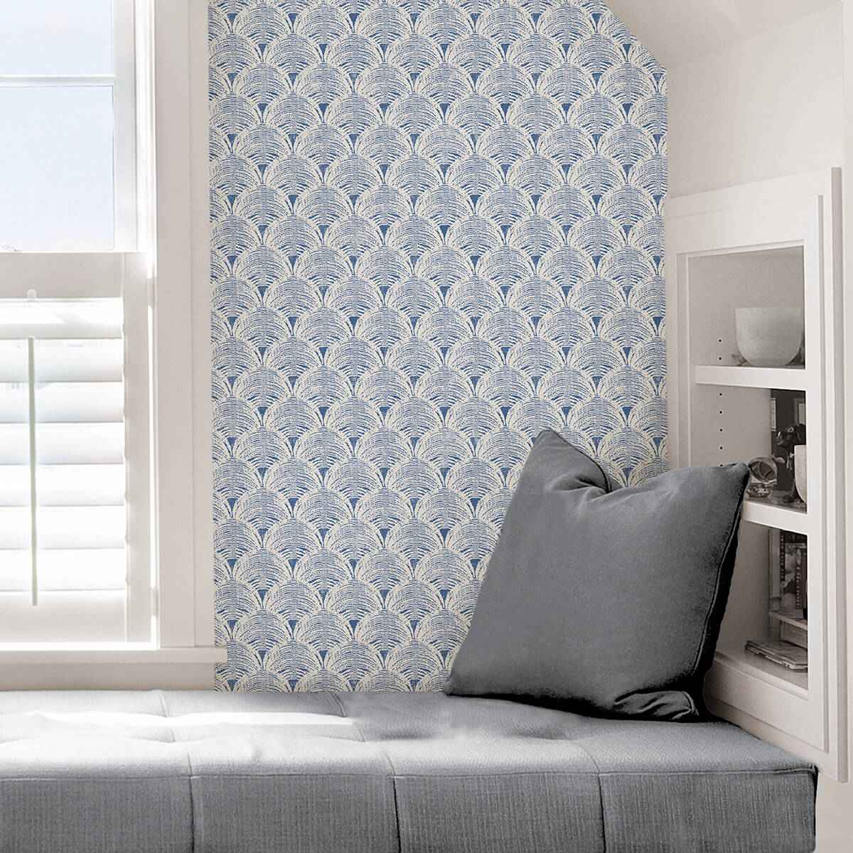 Blue Manila Peel & Stick Wallpaper - York Wallcoverings - NUS4445 - York Wallcoverings Wallpaper