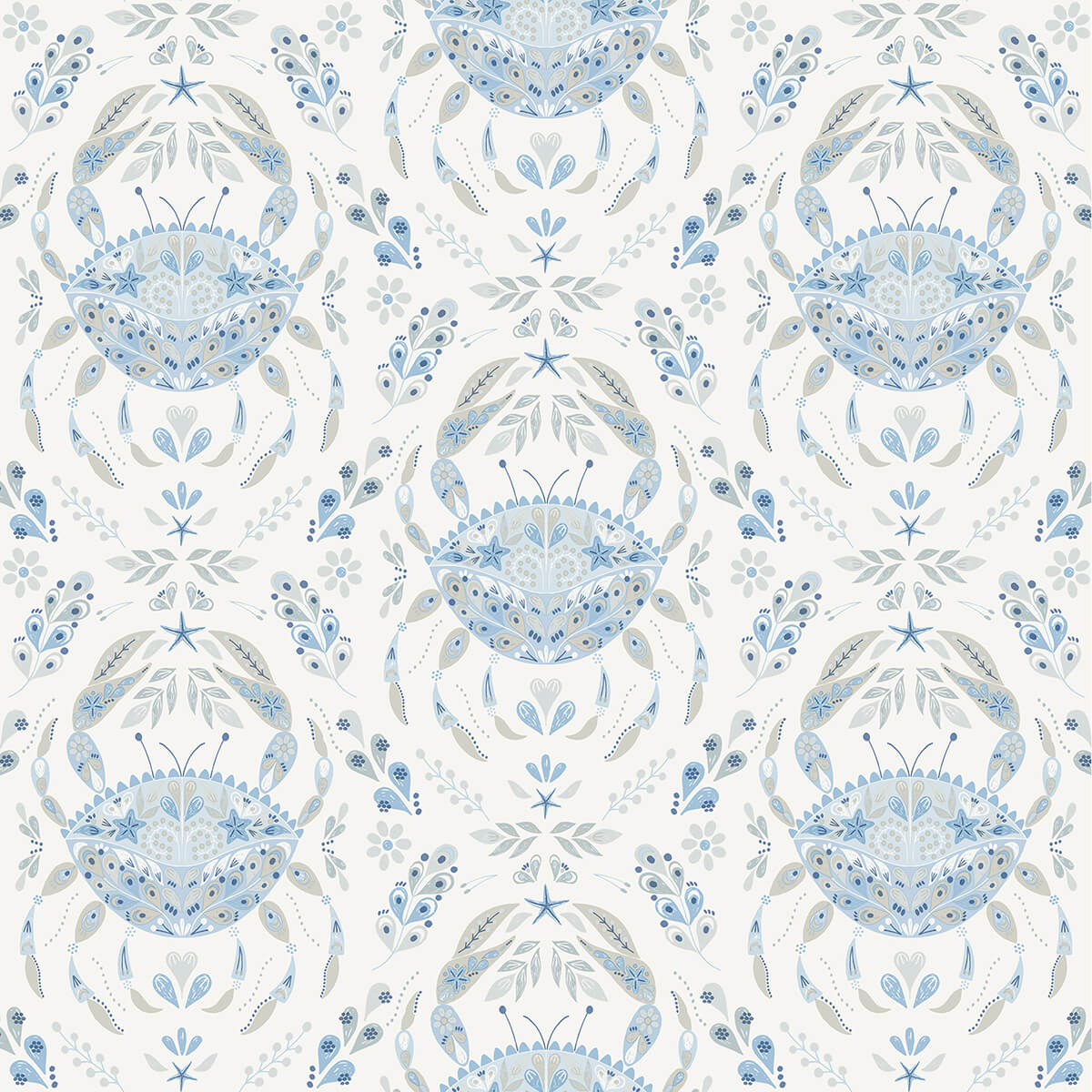 blue-shellby-peel-and-stick-wallpaper-york-wallcoverings-nus4447 - York Wallcoverings Wallpaper