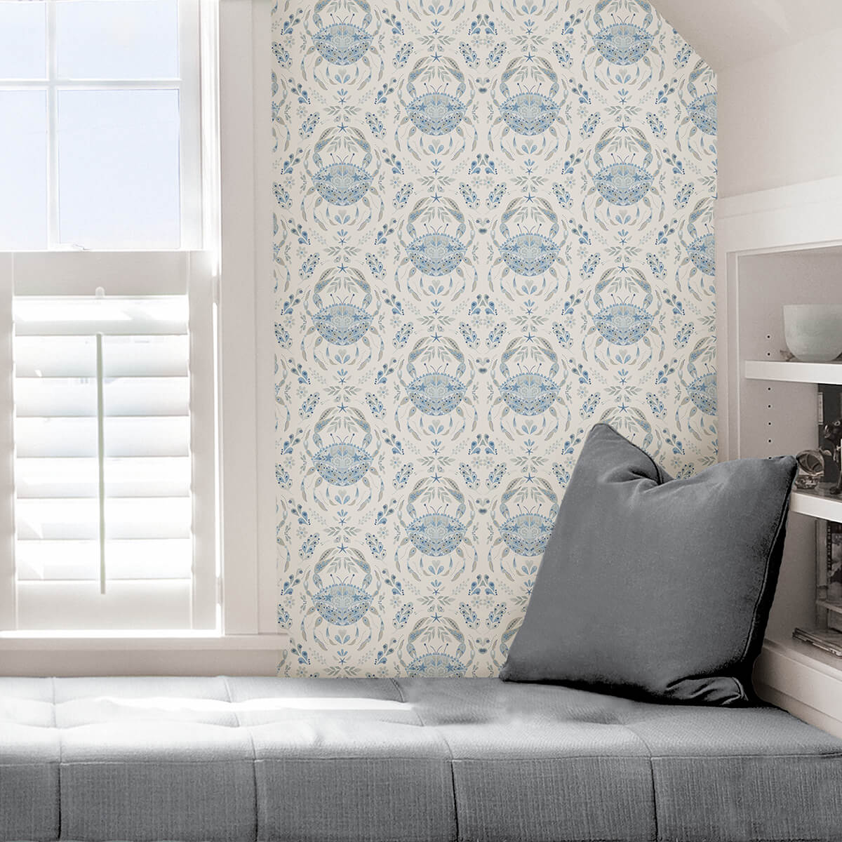 blue-shellby-peel-and-stick-wallpaper-york-wallcoverings-nus4447 - York Wallcoverings Wallpaper
