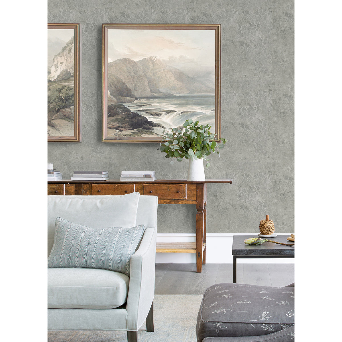 francesca-pewter-texture-wallpaper-york-wallcoverings-4058-21738 - York Wallpaper Wallpaper