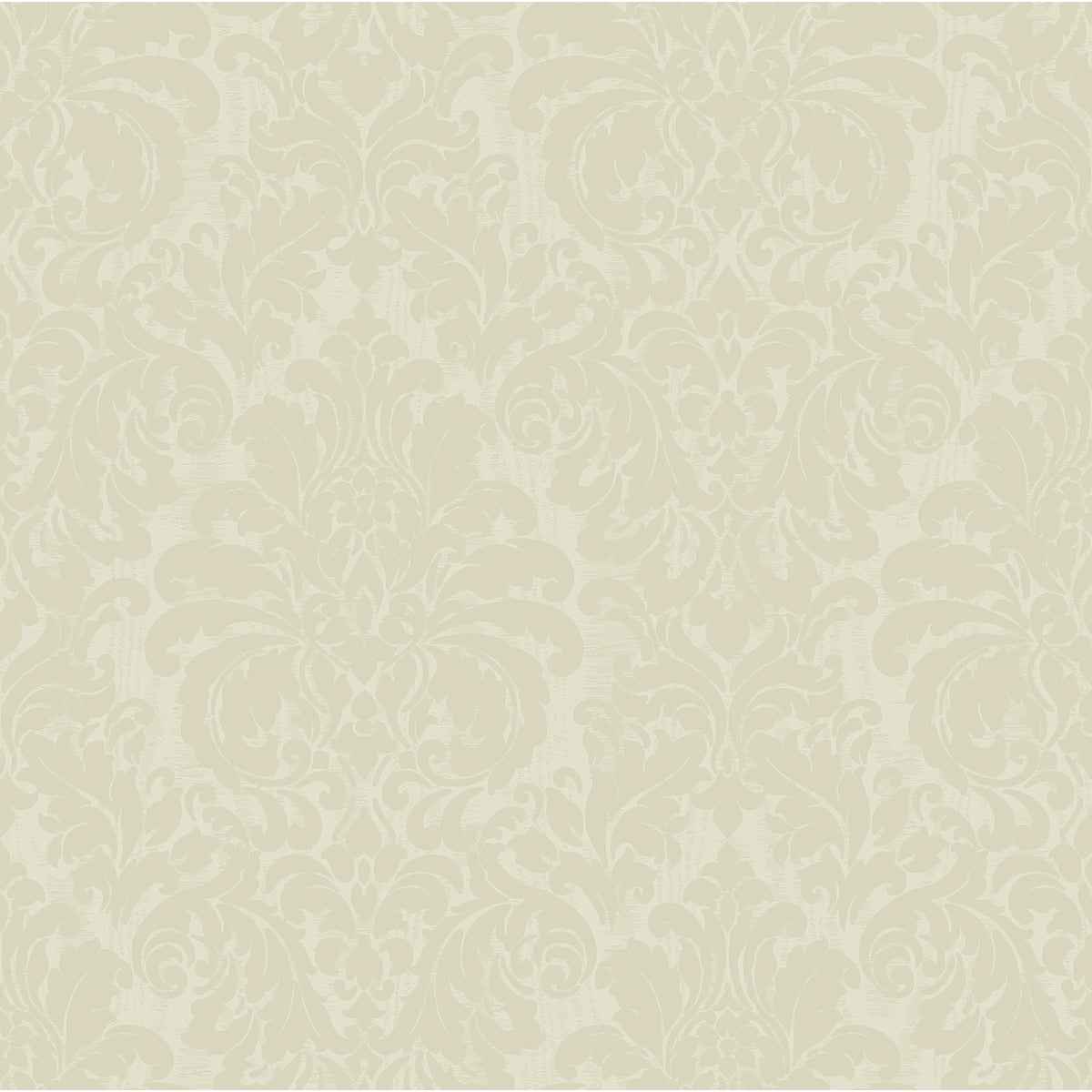 Betina Light Yellow Damask Wallpaper - York Wallcoverings - 4058-24802 - York Wallcoverings Wallpaper