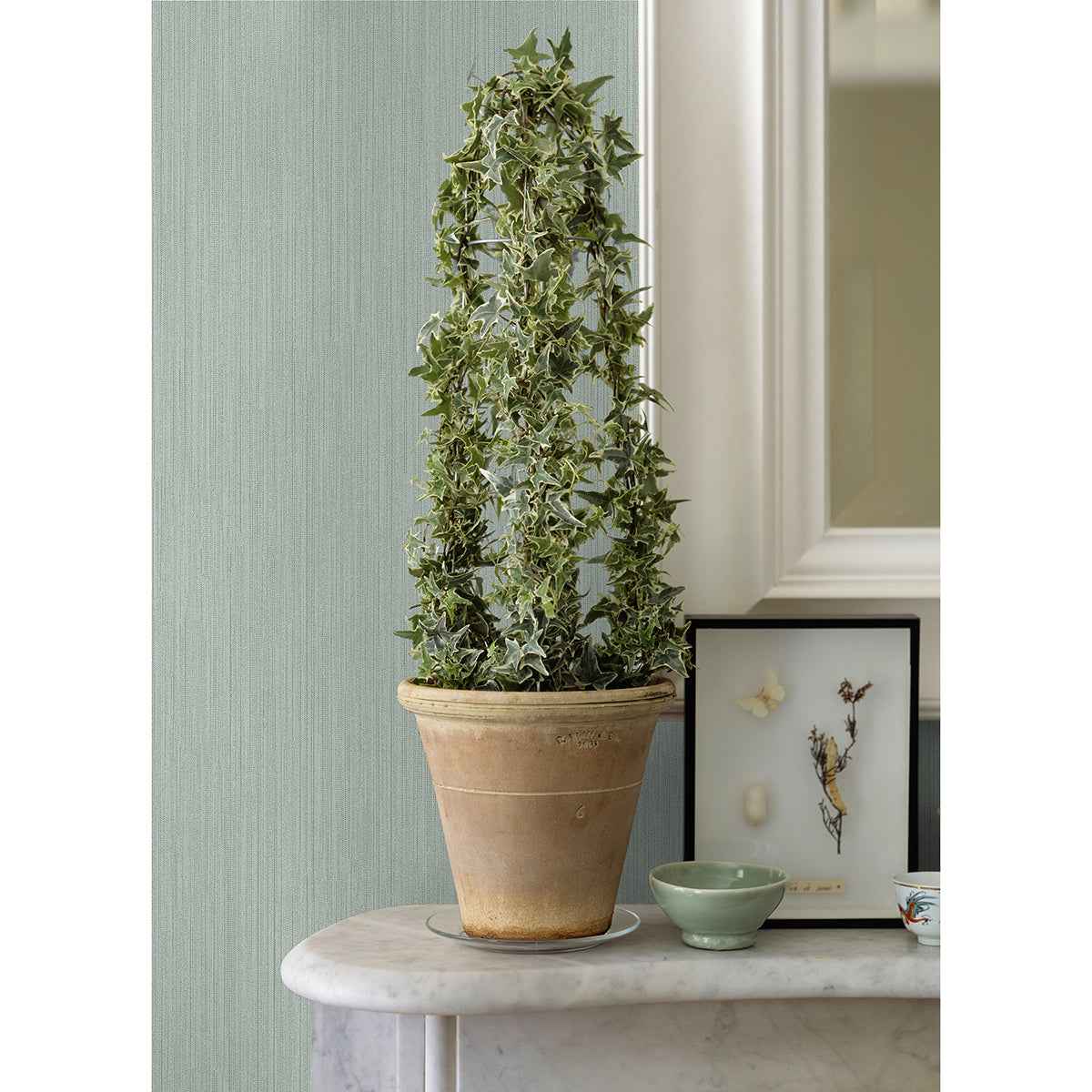 Pietra Light Blue Silk Wallpaper - York Wallcoverings - 4058-24870 - York Wallcoverings Wallpaper